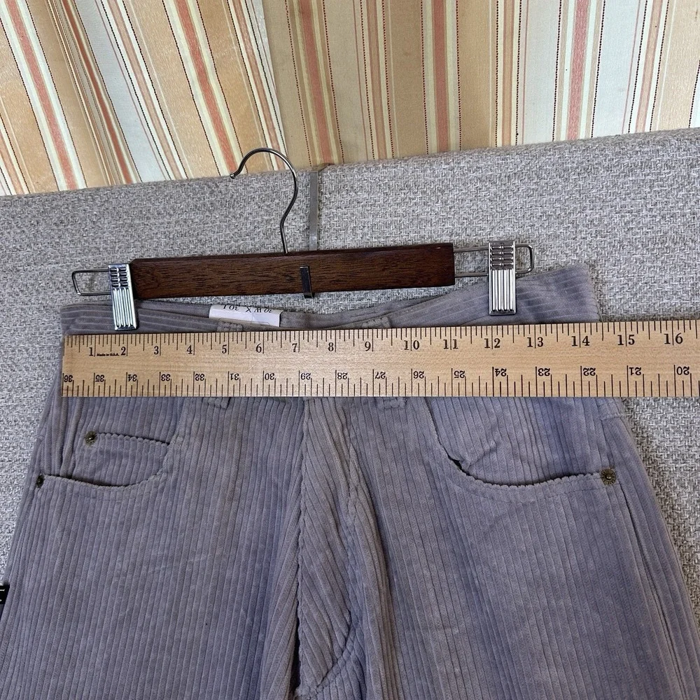 Vtg Y2K LA‎ GATE Wide Leg Baggy Corduroy Jeans Skate Grunge Hip Hop 30x29